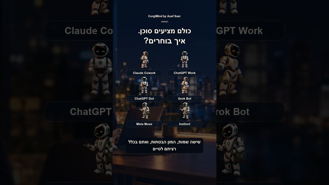 איזה סוכן AI מתאים למשימה שלכם?