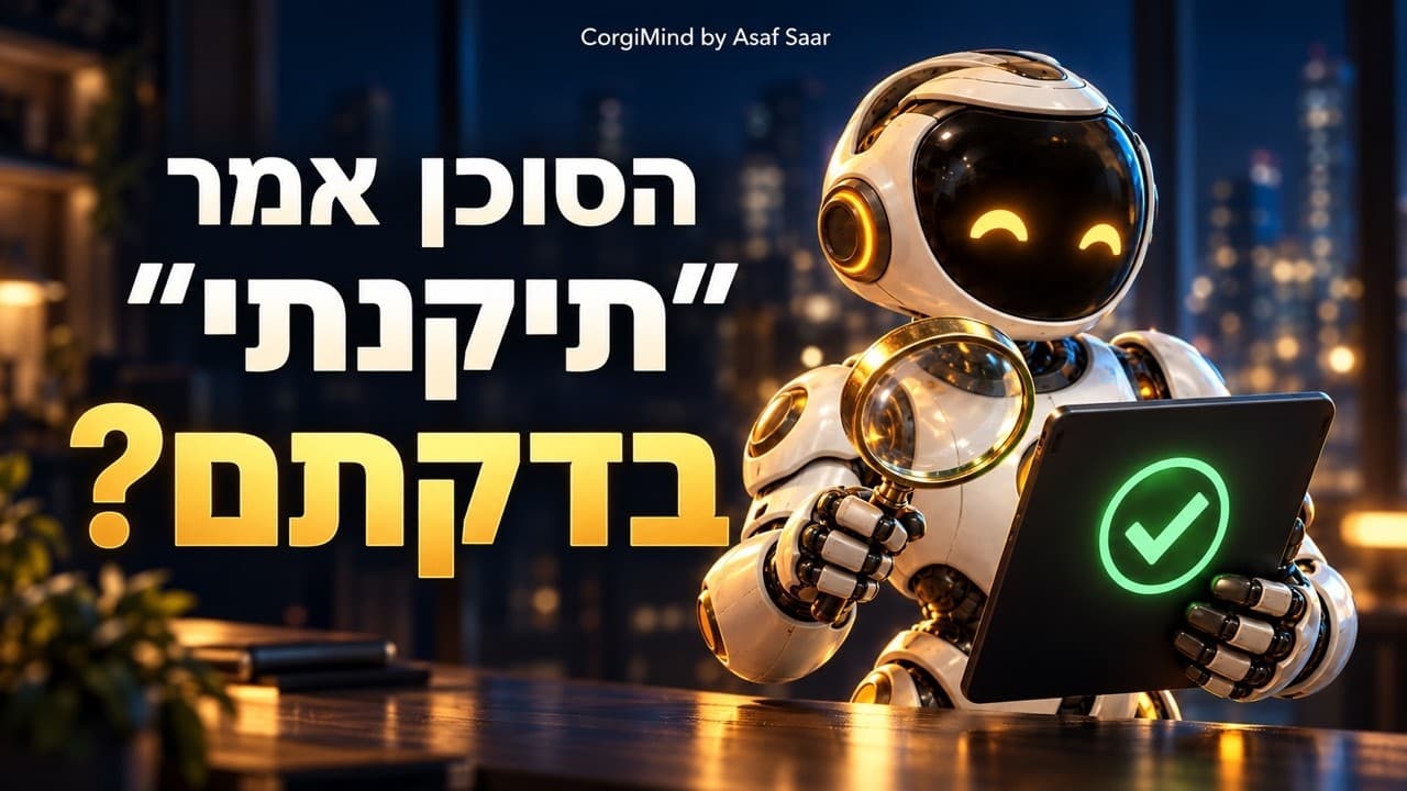 הסוכן אמר ״תיקנתי״. איך יודעים שזה באמת עובד?