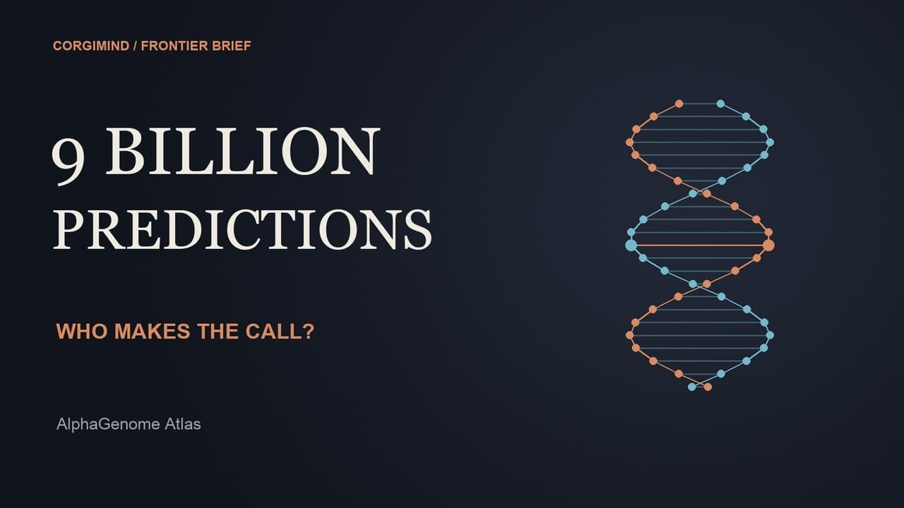 AlphaGenome Atlas: 9 Billion DNA Variants. Who Makes the Call?