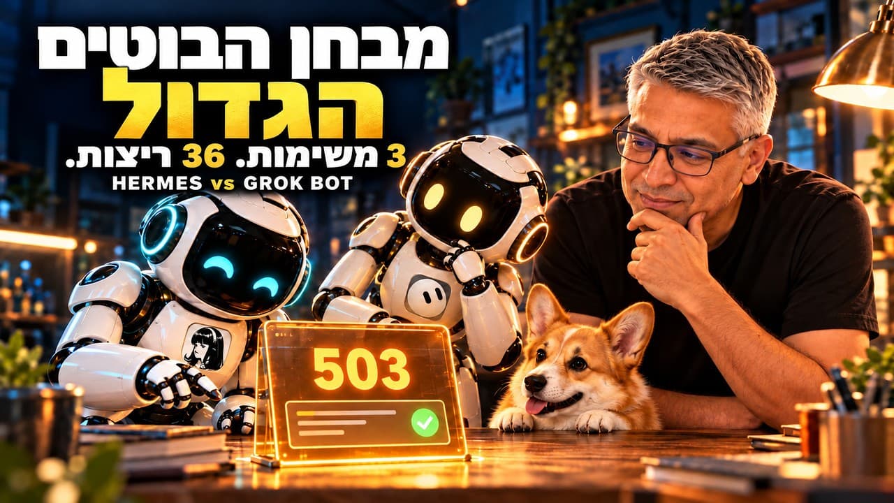 מבחן הבוטים הגדול: הרמס מול גרוק בוט. מי עומד במשימה?